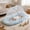 Light Blue, variant on Cmafuca Mosquito Net Foldable Pop-up Cradle Anti-Bug Mesh Net Portable Nursery Bed Canopy Travel Bed Play Tent Includes Padding Pillow Multicolor Polyester