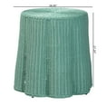 thumbnail image 7 of bali & pari Palm Boho Console Table, 28"W, Round, Teal Green, 7 of 7