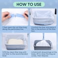 thumbnail image 6 of 160 Count  Litter Box Liners Compatible with Litter Robot 3 & 4,  Litter Liners for Automatic Litter Box, 10-12 Gallon Heavy Duty  Bags with Drawstrings, 25.19" x 15.7", 6 of 6