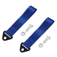thumbnail image 1 of 2uds Universal Auto Remolque Gancho Parachoques Remolque Cinturón Correa Azul, 1 of 6