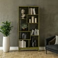 thumbnail image 2 of Geometrix Bookcase 72"H - Olive Grove Green Finish, 2 of 8