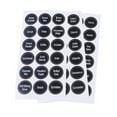 thumbnail image 3 of Zootealy 144 Chalkboard Kitchen Spice Jar Labels, Round Preprinted Seasoning Label Stickers + Numbers for Kitchen Organization and Storage (Water Resistant, Write On, Reusable), 3 of 5