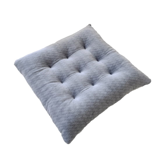 15" x 15" Velvet Chair Pad Soft Plush Washable Square Seat Cushion for Kitchen Dining Room Office