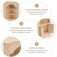 thumbnail image 2 of 1 Pce Mini Meuble de Maison Modèle Armoire Mini Maison Modèle Triangulaire, 2 of 8