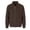 Coffee, variant on Mens Full Zip Stand Collar Cable Knit Cardigan Long Sleeve Casual Outerwear Jacket