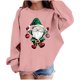 thumbnail image 2 of Blusas y camisas de manga larga con cuello redondo para niños Estampados navideños de manga larga Casual Suelto Forro polar para mayor calidez Sudadera con capucha de manga larga con cuello redondo pa, 2 of 4