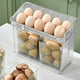 thumbnail image 4 of Eggs Container With Handle Eggs Stand For Refrigerator Door With Small Storage Box Kitchen Eggs Organizer For Cabinet Countertop, 4 of 6