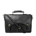 thumbnail image 3 of Hidesign Hawkins Leather 15" Laptop Compatible Briefcase Work Bag, 3 of 5