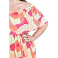 thumbnail image 4 of Vestido plisado Roman Fashion 2319 Talla Extra Naranja, 4 of 6