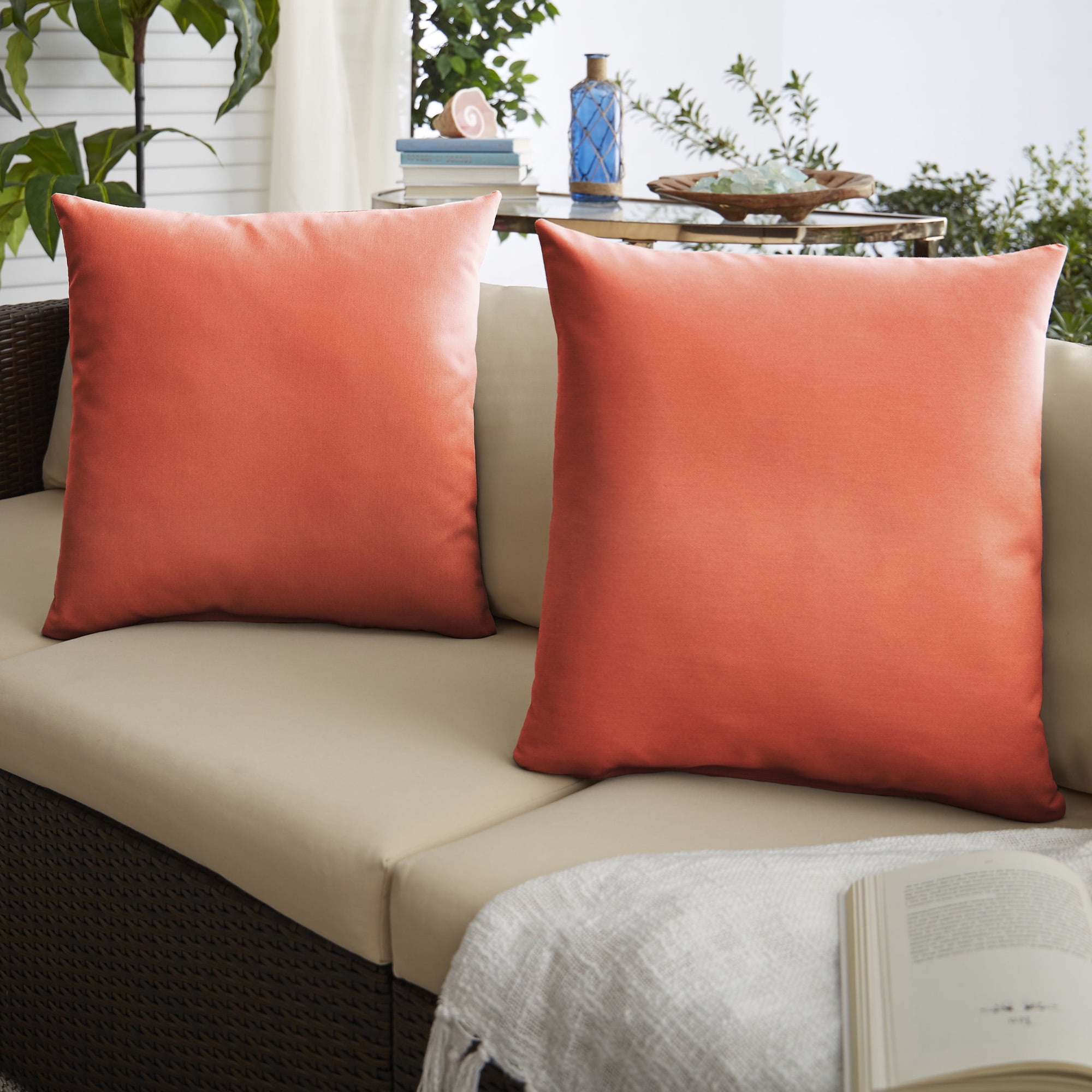 outdoor cushion orange