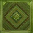 thumbnail image 1 of Ahgly Company Indoor Square Abstract Green Contemporary Area Rugs, 4' Square, 1 of 1