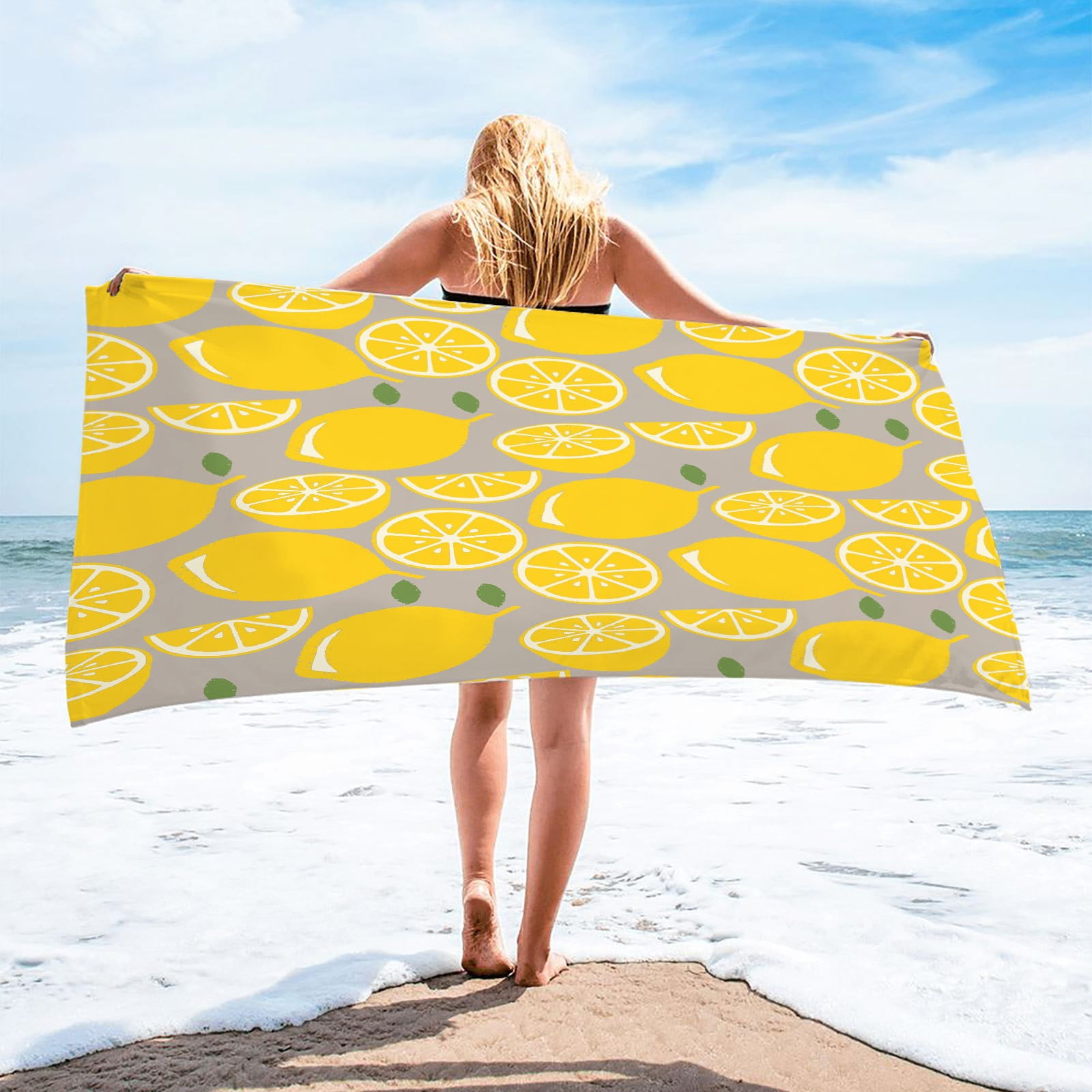 Dqueduo Beach Towel Microfiber Fast Drying Super Lightweight Colorful