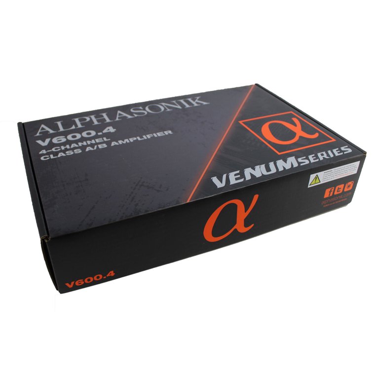 Alphasonik Class AB 4-Channel 1200 Watt Car Audio Amplifier