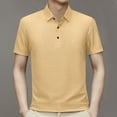 thumbnail image 1 of pstuiky camisetas de manga corta para hombre, Camisa informal holgada a rayas con botones y solapa para hombre camisetas de hombre m, 1 of 6