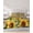 Yellow Black, variant on 4 Piece Queen Sheet Set Sunflower Leaves Sheets Set for Queen Size Bed, Breathable Soft Microfiber Bed Sheets Cooling Bee Spring Retro Farmhouse Fitted Sheet Deep Pocket, Pillowcases