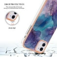 thumbnail image 5 of Designed for iPhone 11 Marble Case, Ultra Thin Girls Women Plating Marble Designed Flexible Soft TPU IMD Marble Protective Case Cover for iPhone 11 - Purple, 5 of 6