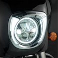 thumbnail image 2 of Led Headlight Bezel For Indian Chieftain Silver, 2 of 5