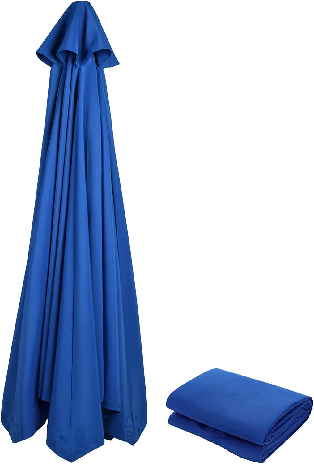 HAHDAXIA Toit de Remplacement pour Parasol de Patio 3 m 6 Nervures (Toile Seulement)(Tan)