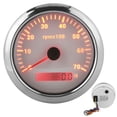 thumbnail image 1 of Tacómetro de puntero, tacómetro de 85 mm, 0 a 7000 rpm, tacómetro ajustable para barco, medidor de tacómetro, valor excepcional, 1 of 9