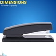 thumbnail image 4 of 1InTheOffice Office Stapler for Desk, Heavy Duty Desk Stapler, Black, 20 Sheets Capacity,2 Pack, 4 of 8