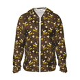 thumbnail image 1 of KLL Imprimé Abeilles Volantes pour Hommes et Femmes, Protection Solaire UPF 50+, Veste à Capuche Extérieure à Manches Longues, Pêche, Randonnée, Performance, TTG, 1 of 7