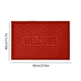 thumbnail image 2 of Hiroekza Dirt Trapper Door Mat Non-Slip Machine Washable Entry Rug 60x40cm PVC Embossed Welcome Mat for Front & Back Door Red, 2 of 6