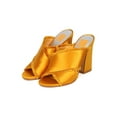 thumbnail image 5 of New Women Dolce Vita Henry Satin Open Toe Cross Strap Block Heel Sandal, 5 of 5