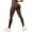 Coffee, variant on Women's Solid Color Seamless Butt Lifting High Waisted Yoga Pants, Tummy Control Peach Hip Leggings for Workout, for Running Yoga or Gym Training in Summer