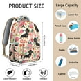 thumbnail image 6 of Dog in Sweater Backpack - Cozy Winter Theme for Students, Seasonal Gift Idea, Insulated Side Pocket for Snacks or Hand Warmers, 6 of 6