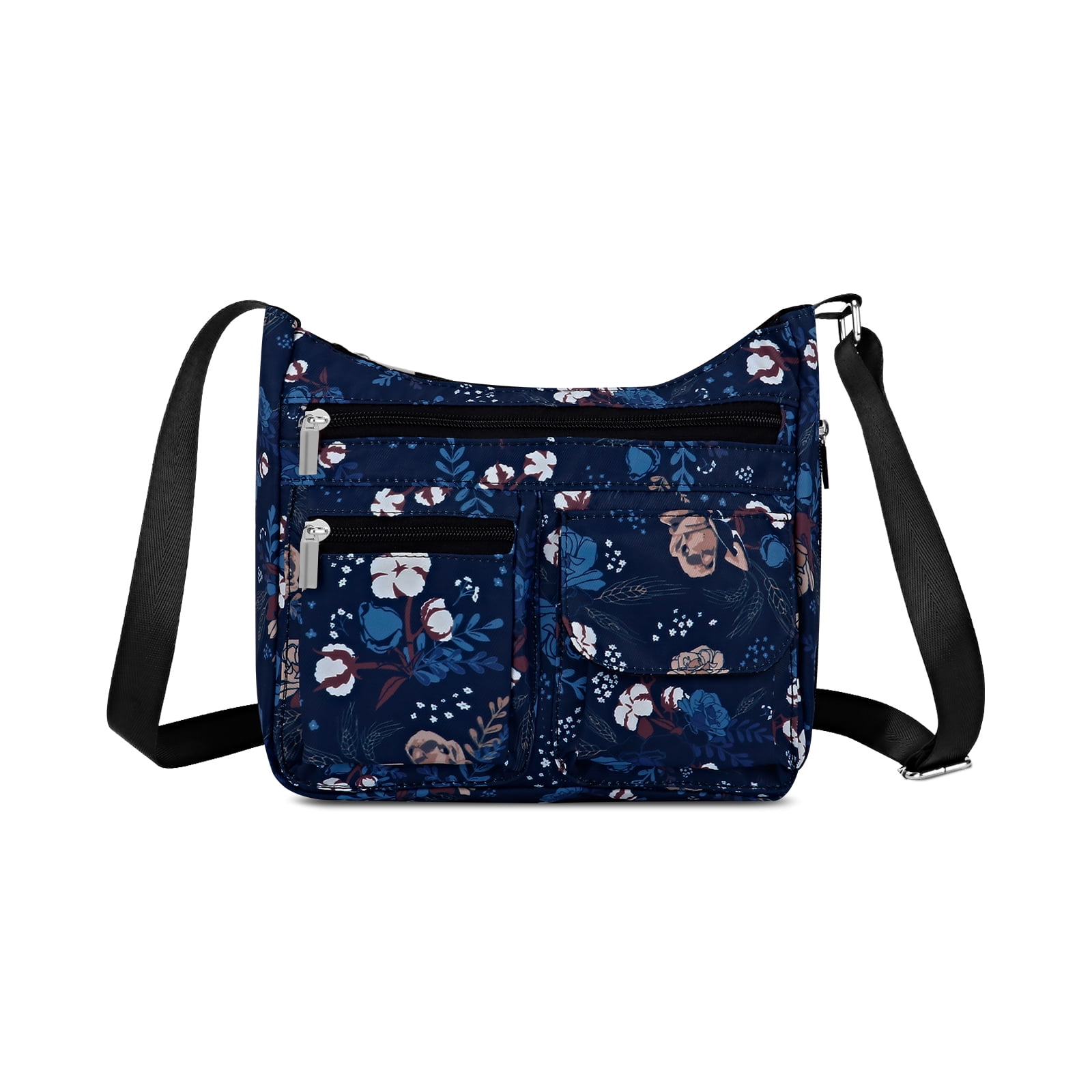 URSOFINE Women's Crossbody Bag Lightweight Ladies Travel Shoulder Messenger Bag with Adjustable Strap & Multiple Pockets Soft Across Bag Purse for Everyday Use (15+)