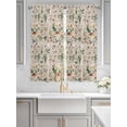 thumbnail image 3 of Living Room Curtains 72 Inches length, Pastoral Botanical Window Treatment Curtain Drapes, Vintage Mushroom Spring Summer Flowers Light Filtering Drapes for Bedroom Laundry Room, 52"x72", 2 Panels, 3 of 7