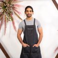 thumbnail image 4 of Awhale Black Denim Apron with 3 Pockets for Men and Women | Lightweight, Multipurpose Canvas Apron for BBQ, Gardening, Painting, Carpentry, 4 of 6