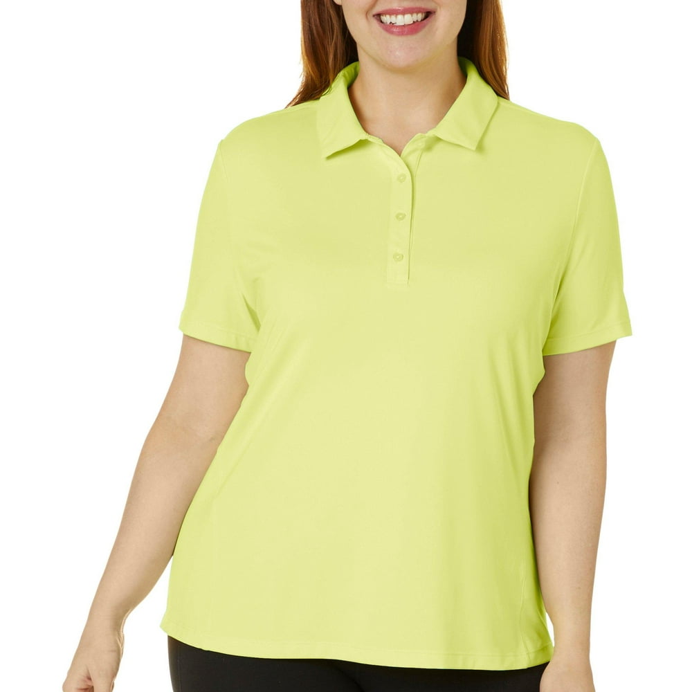 Lillie Green - Lillie Green Plus Solid Short Sleeve Polo Shirt