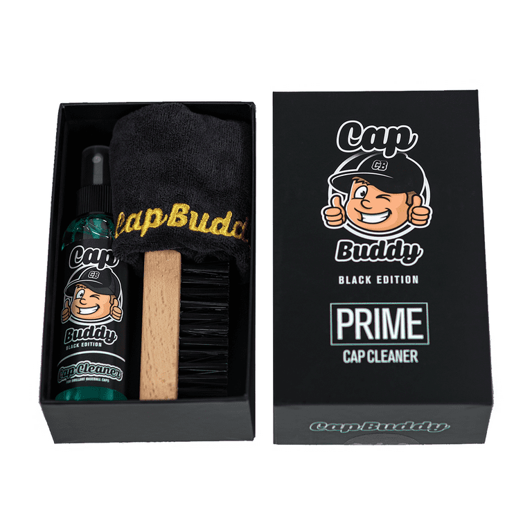 Ballcap Buddy Baseball Cap Cleaner Kit Includes Spray Cleaner, Gentle Brush  and Soft Cloth for Sports Caps and Shoes