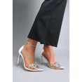 thumbnail image 5 of Erika Rhinestones Embellished Clear Pump Shoes, 5 of 14