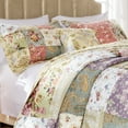 thumbnail image 5 of Greenland Home Blooming Prairie 100% Cotton Authentic Patchwork Quilt Set, 4-Piece Twin, 5 of 5