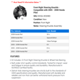 thumbnail image 2 of Front Right Steering Knuckle - Compatible with 2005 - 2008 Honda Pilot 2006 2007, 2 of 2