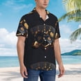 thumbnail image 3 of Gukieu Casino Cards Poker Print Men's Short-sleeved Shirts, Button-down Lapel Hawaiian Shirts, T-shirts, Beach Vacation Summer Casual Wear,Medium, 3 of 7