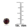 thumbnail image 2 of Swarovski Elements Garnet January Birthstone Stud Earrings in Gold Tone, 2 of 2