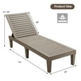 thumbnail image 3 of Gymax Set of 2 Patio Outdoor Chaise Lounge Chair Recliner w/ Adjustable Backrest Brown, 3 of 10