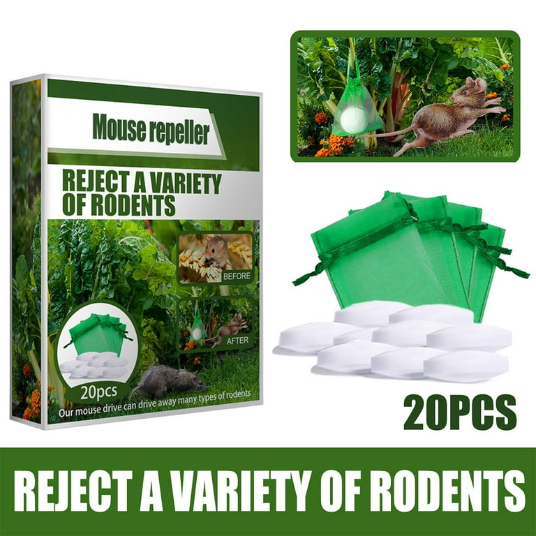 40pcs Mouse Repellent Bag, Rodent Repellent Pack Keep Mice Out Plant Oil  Rat Repeller Safe for Human Beings