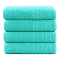 thumbnail image 1 of Casa Platino Paquete de 4 Toallas de Baño de Algodón Suave - Toallas de Secado Rápido, Ligeras y Absorbentes para Spa y Viajes - Cielo Aguamarina, 1 of 7