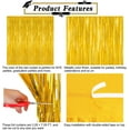 thumbnail image 5 of WarmHaven 4 Pack 2025 Graduation Party Decorations, 3.28 x 7.05 Feet Gold Grad Curtains, Metallic Gold Backdrop Curtain Class of 2025 Backdrop Party Streamer, Congrad Backdrop Grad Decor 2025, 5 of 14