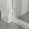 thumbnail image 2 of Frameless Shower Door, 48" W x 72" H Sleek Silent Sliding Glass Door, 1/4" (6mm) Thick Tempered Clear Glass with Easy-clean Coating, Heavy-Duty 304 Stainless Steel, Chrome, 2 of 8
