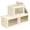 Beige-L(3-Pack), variant on Storbwith Lids - Small Fabric Organizers Window Collapsible For Clothes Decorative Closet Towels Tshirt 3 Pack Black