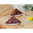 thumbnail image 7 of REGALWOVEN 6 Pack Cocktail Napkins Satin Cloth Napkins for Dinner, Parties, Restaurant Wine Red 19"x19", 7 of 7