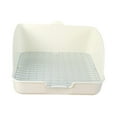 thumbnail image 2 of Rabbit Litter Box Cage Corner Tray Sturdy Grid Design Easy to Clean for Small Animals Bunny Guinea Pig Rats, 2 of 9