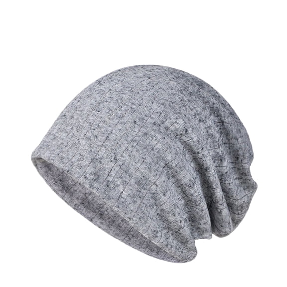 Ladies Thin Slouchy Beanie Hat Breathable Hollow Cap Neck Scarf Wrap Multi-Use