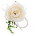 thumbnail image 5 of PAMINGONO Wedding Flower Bracelet Corsage Bracelet Imitation Pearls 1Pcs for Bride, 5 of 8