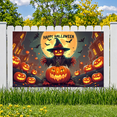 thumbnail image 5 of Halloween Decoration Pumpkin Banner Spooky Design Scarecrow Illustration Autumn Theme for Halloween Party Event Outdoor Festive, 5 of 9